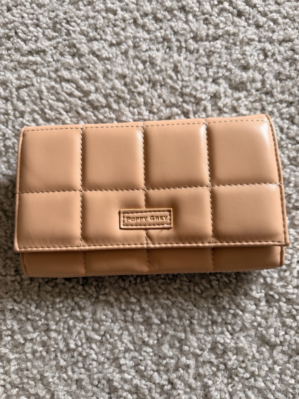 Quilted Tan Wallet